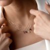 خرید گردنبند طلا مارکیز سفید