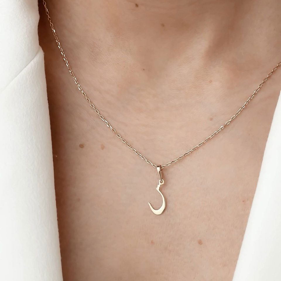 خرید پلاک طلا حروف س