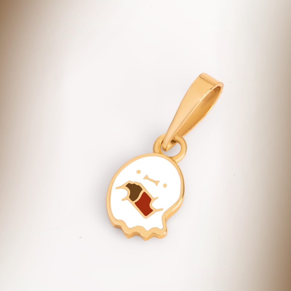 خرید پلاک طلا روح و شکلات قرمز