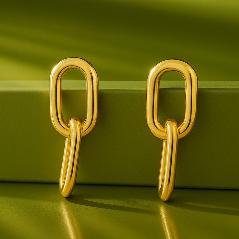 خرید گوشواره طلا هرمس پلین