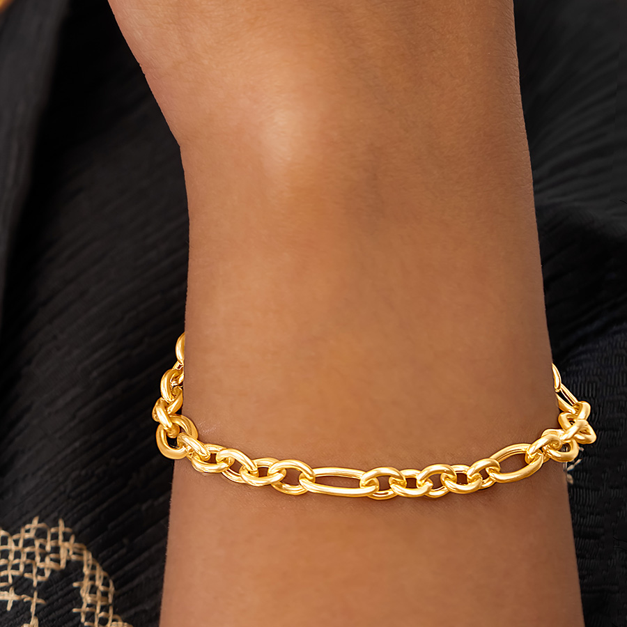 خرید دستبند طلا زنجیری آوان