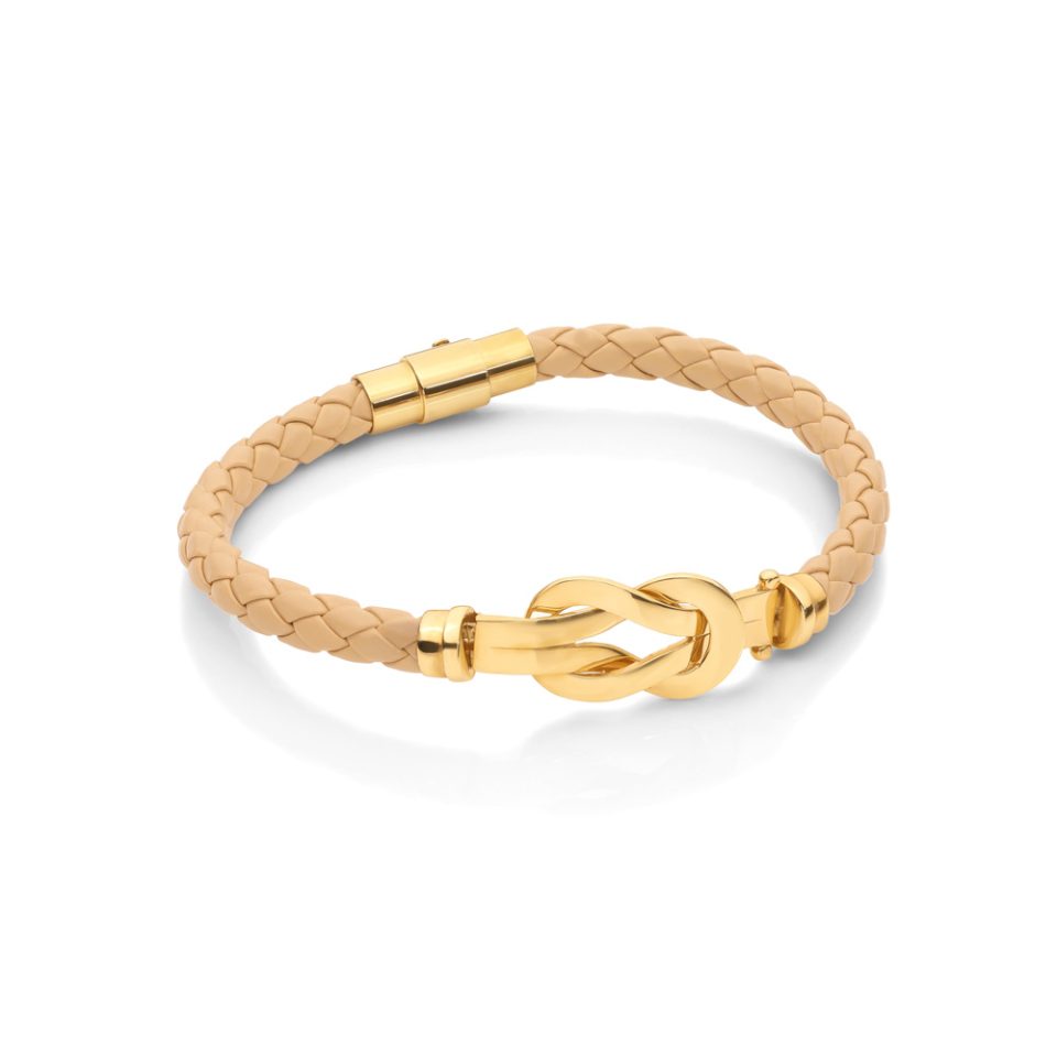 خرید دستبند طلا دو حلقه فرد