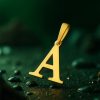 خرید پلاک طلا حروف A