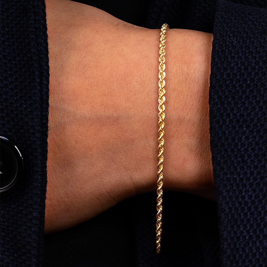 خرید دستبند طلا طنابی تالین