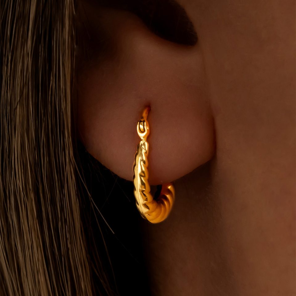 خرید گوشواره طلا انسو پیچی