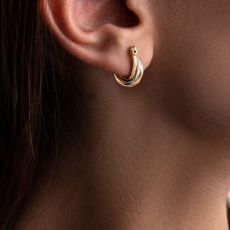 خرید گوشواره طلا کلیپسی دزیره تاینی