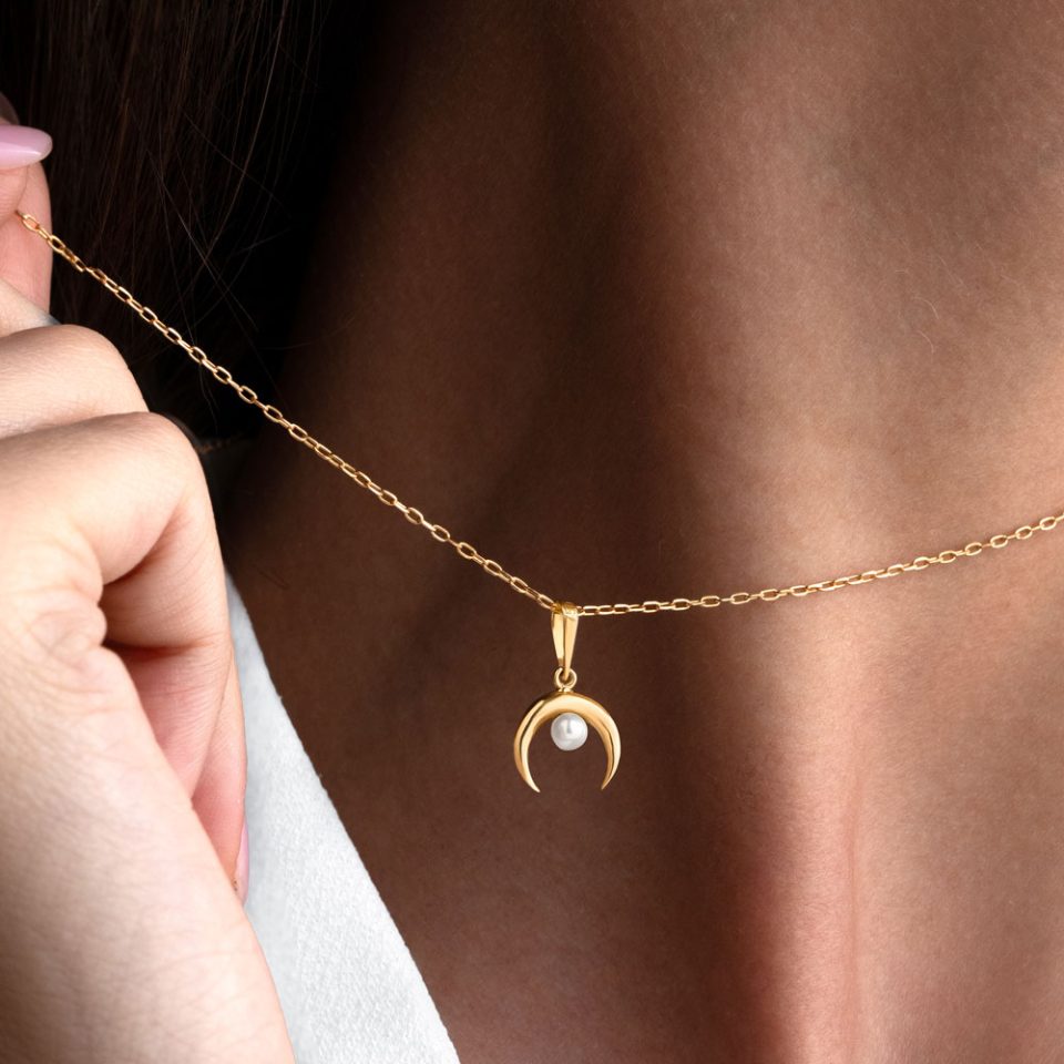 خرید پلاک طلا ماه در