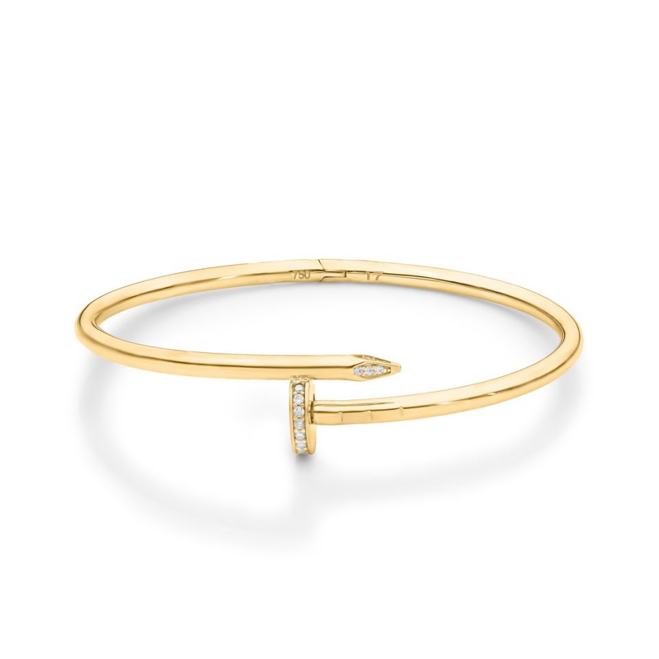 خرید النگو طلا میخ اورجینال نگینی