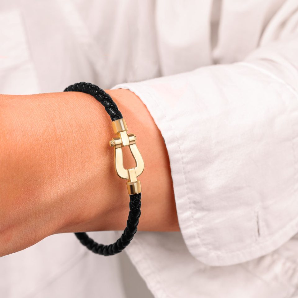 خرید دستبند طلا فرد قفل دار