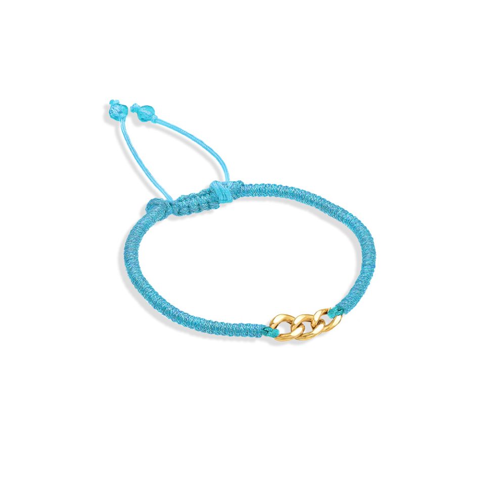 خرید دستبند طلا سه حلقه کارتیه بافت فانتزی