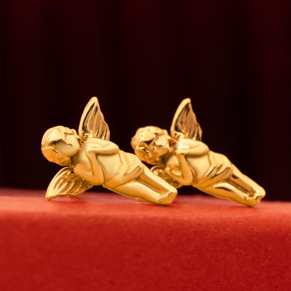 خرید گوشواره طلا فرشته یونانی