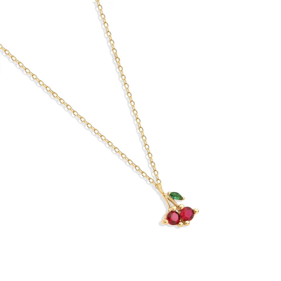 خرید گردنبند طلا چری و مارکیز