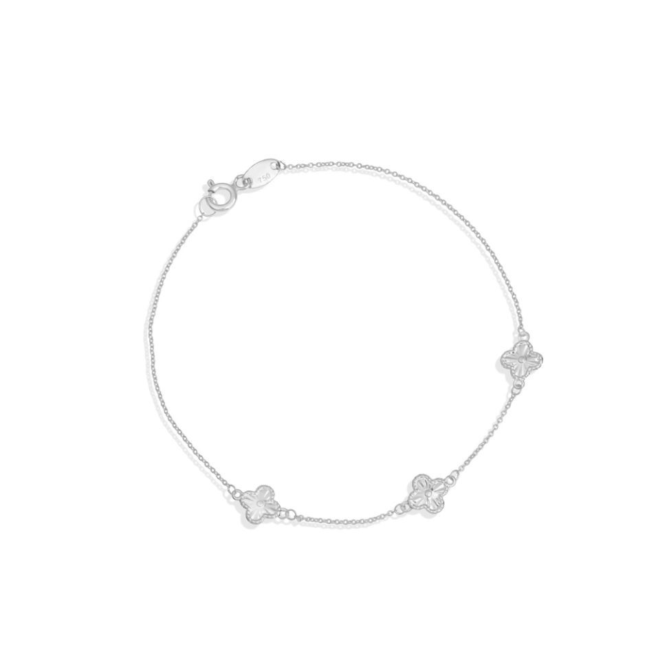 خرید دستبند طلا سوییت الحمبرا 3 سفید