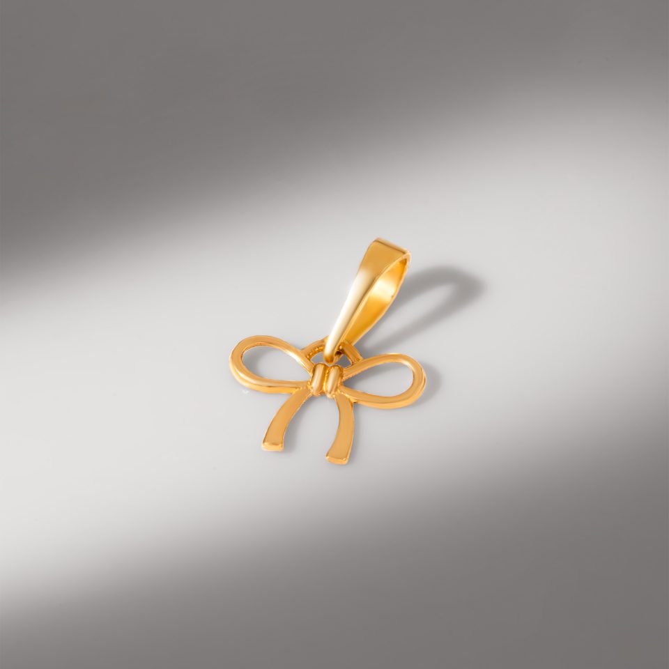 خرید پلاک طلا پاپیون مفتولی ریز