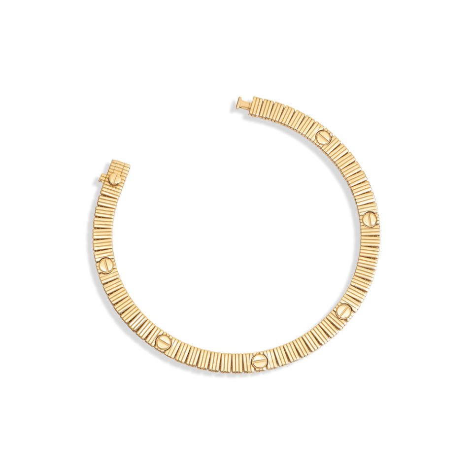 خرید دستبند طلا کارتیه لاو شیاردار 2