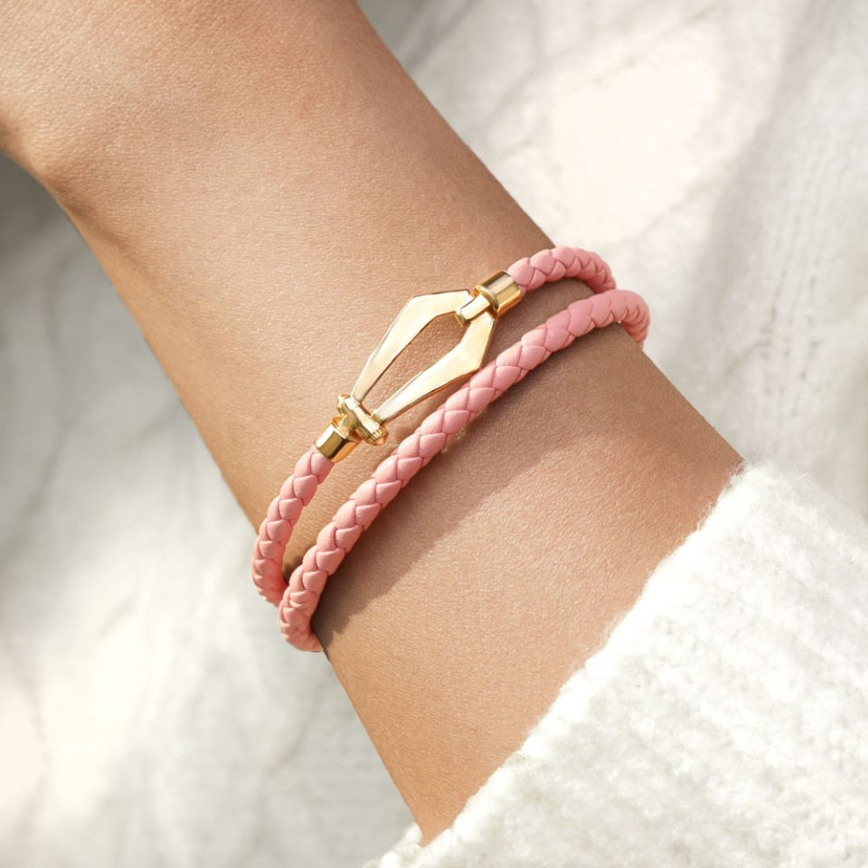 خرید دستبند طلا فرد قفل دار زنانه