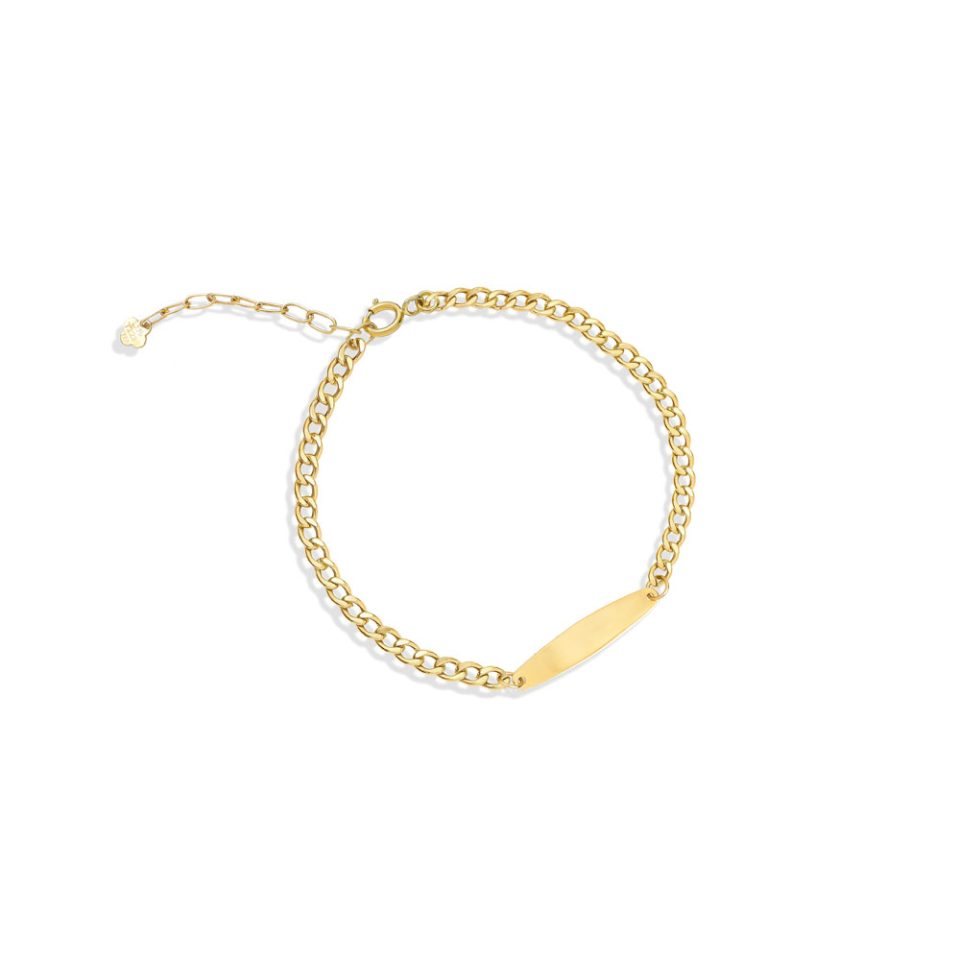 خرید دستبند طلا پلاک کارتیه مینی کیدز