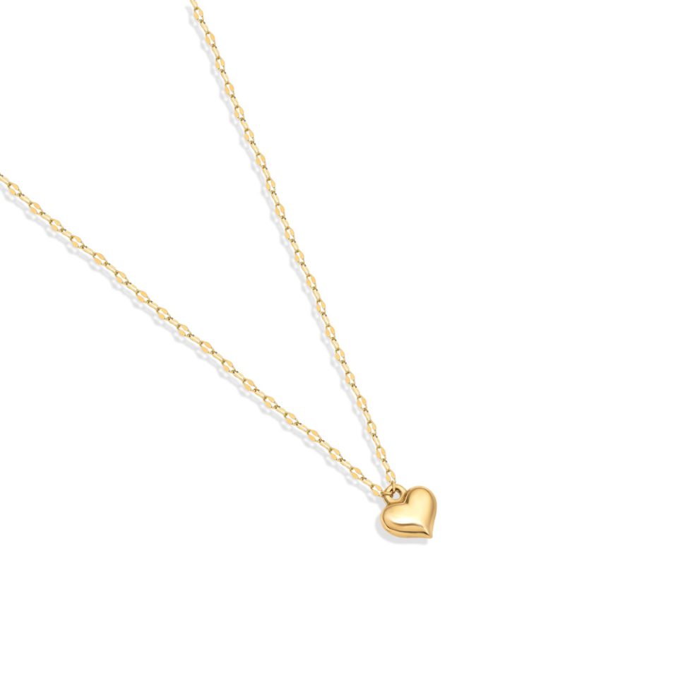 خرید گردنبند طلا زنجیر استار و قلب دامله