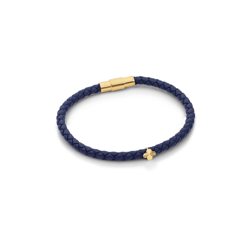 خرید دستبند طلا ونکلیف تراش تک لاین سرمه ای