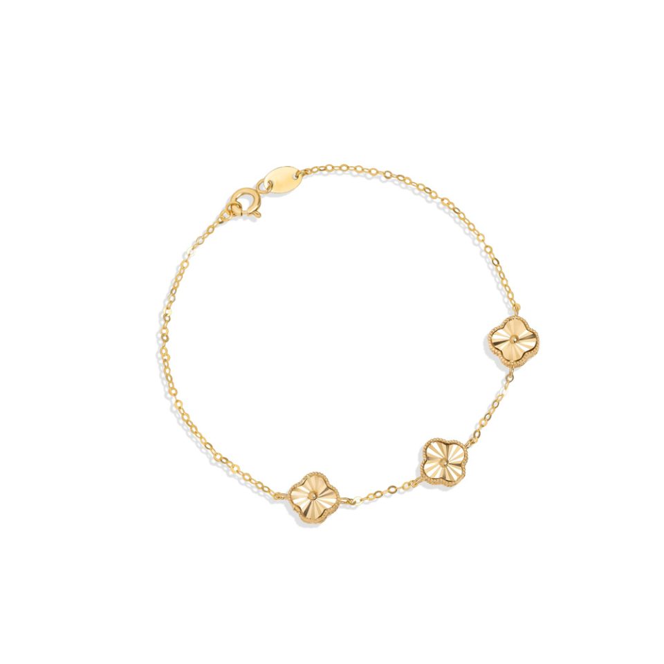 خرید دستبند طلا مینی ونکلیف الحمبرا 3