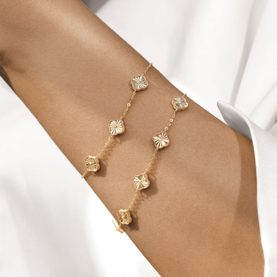 خرید دستبند طلا مینی ونکلیف الحمبرا 5