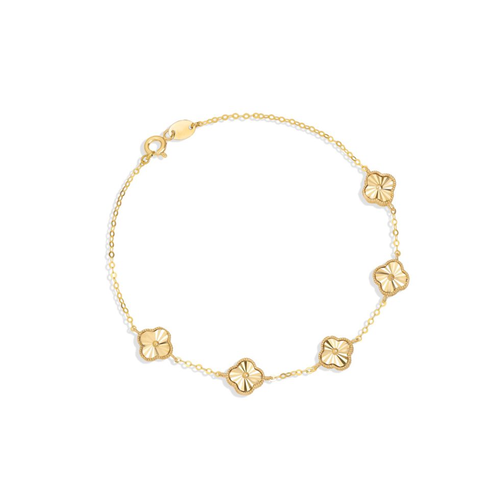 خرید دستبند طلا مینی ونکلیف الحمبرا 5