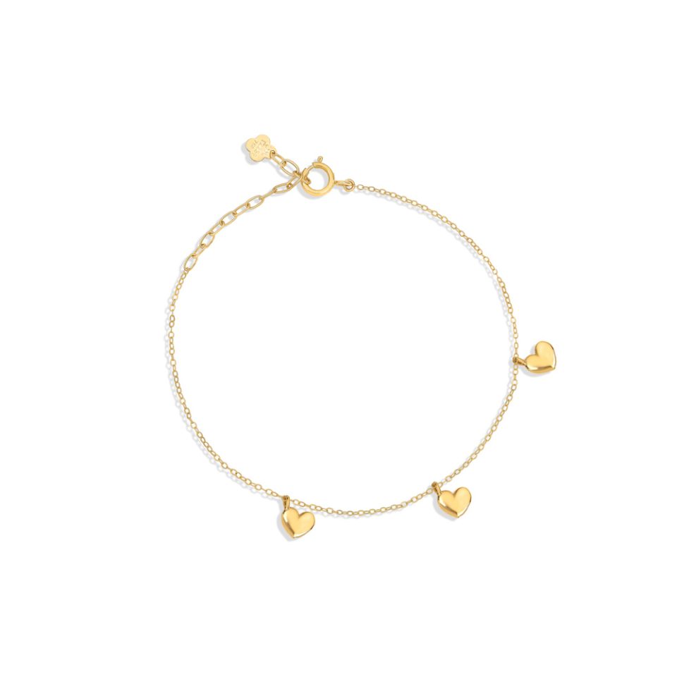 خرید دستبند طلا آویز قلب اسمال 3