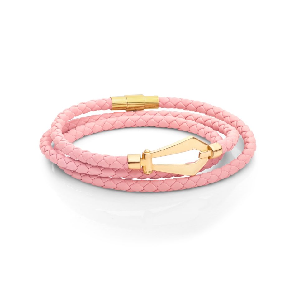 خرید دستبند طلا فرد قفل دار سه لاین زنانه