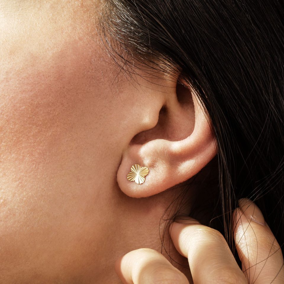 خرید گوشواره طلا میخی ونکلیف الحمبرا مینی