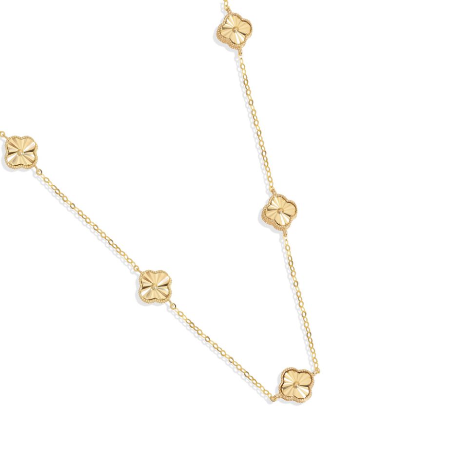 خرید گردنبند طلا مینی ونکلیف الحمبرا 5