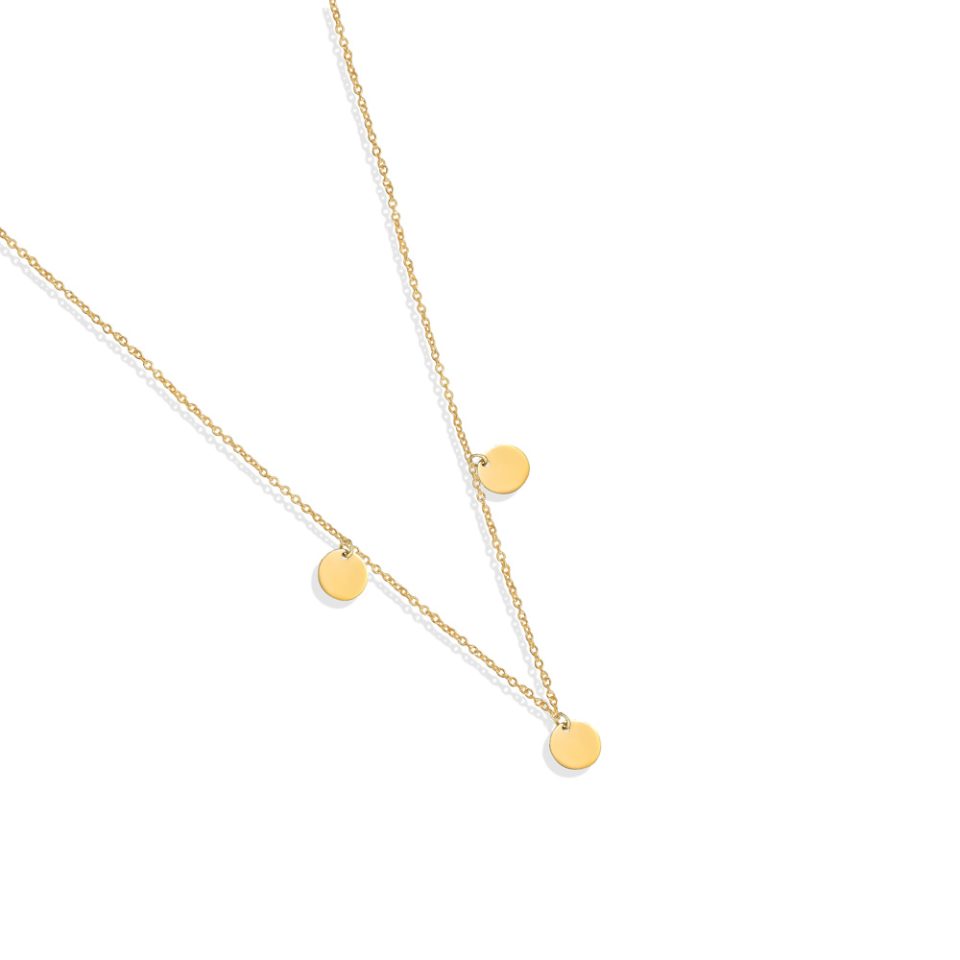 خرید گردنبند طلا آویز سکه مینی 3