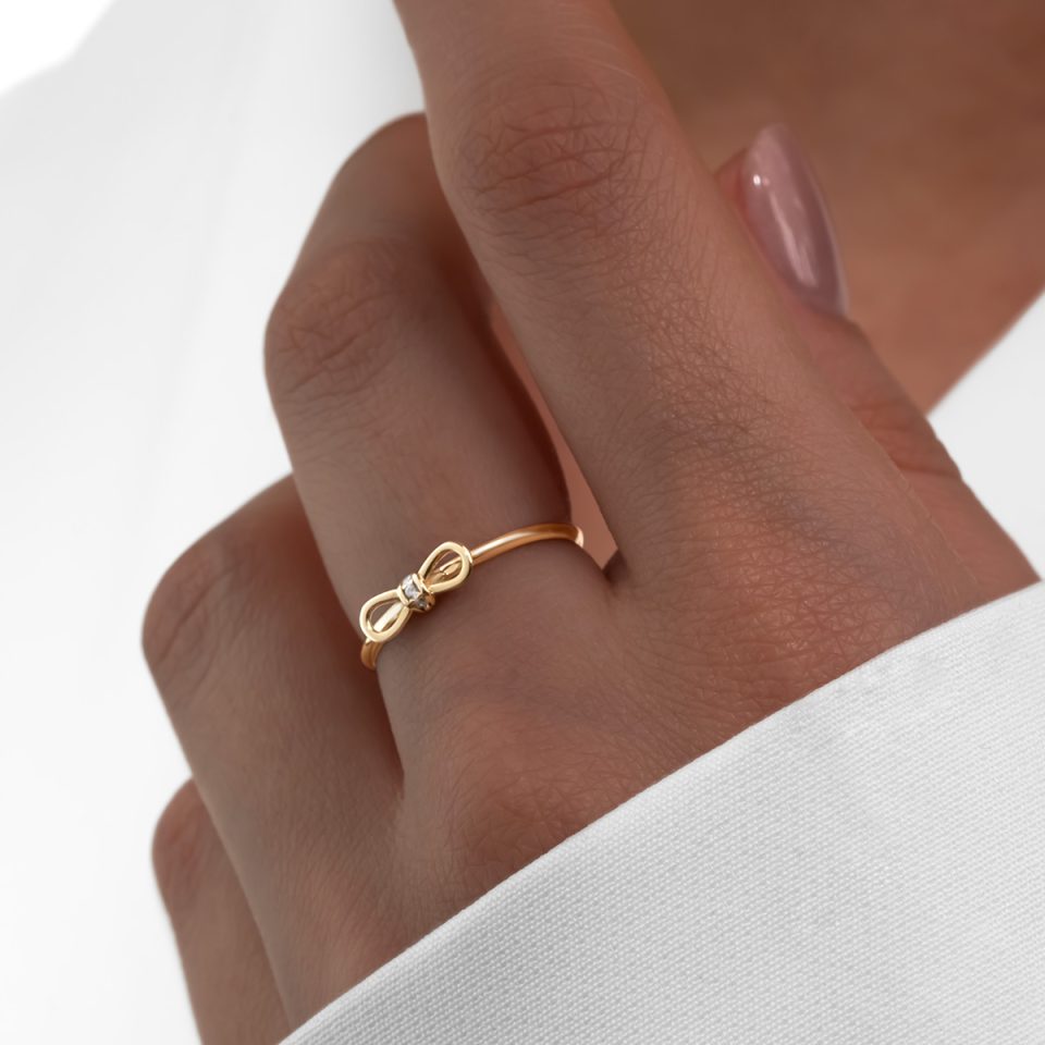 خرید انگشتر طلا پاپی مفتولی