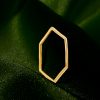 خرید انگشتر طلا شش ضلعی مینیمال